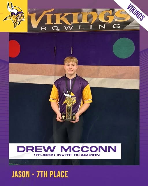 Bronson’s Drew McConn wins boys portion of Sturgis bowling tourn.